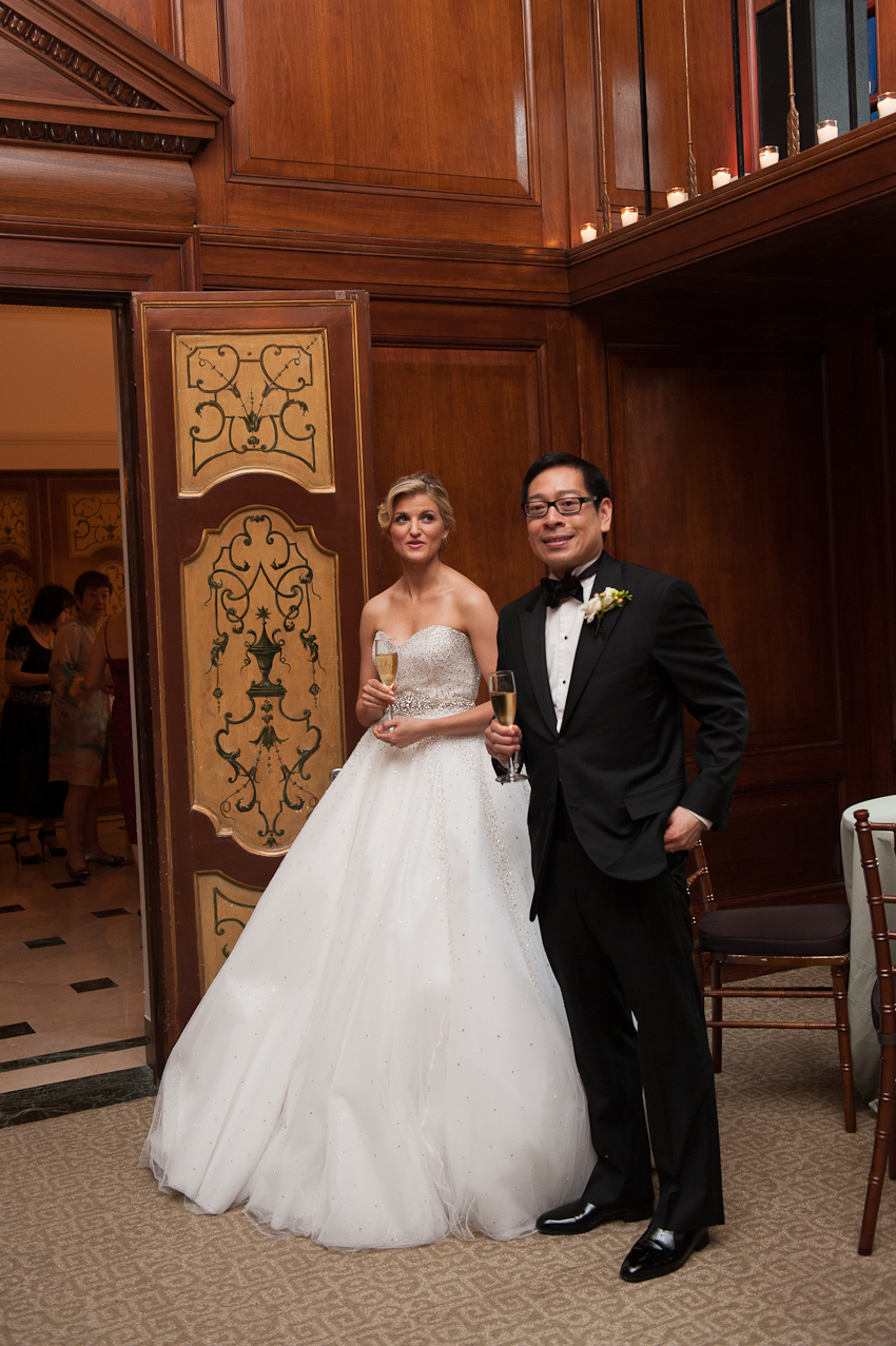 Bride& Groom at the Harold Pratt House - (c) Benedicte Verley Photography