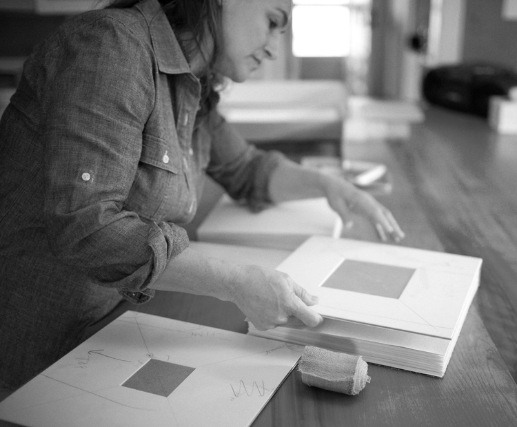 Benedicte Verley Making Hand bound Albums